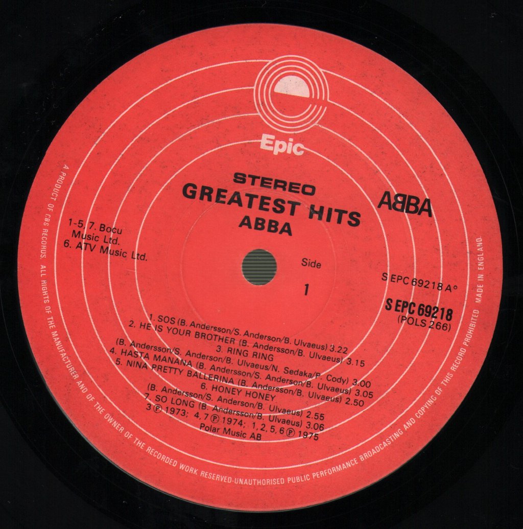 ABBA - Greatest Hits - Lp