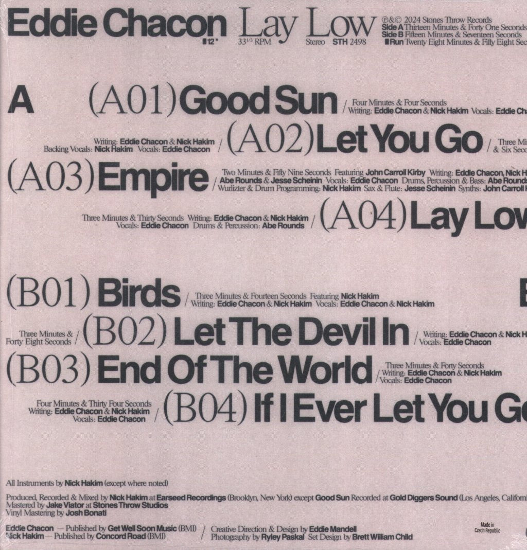 Eddie Chacon - Lay Low - Lp