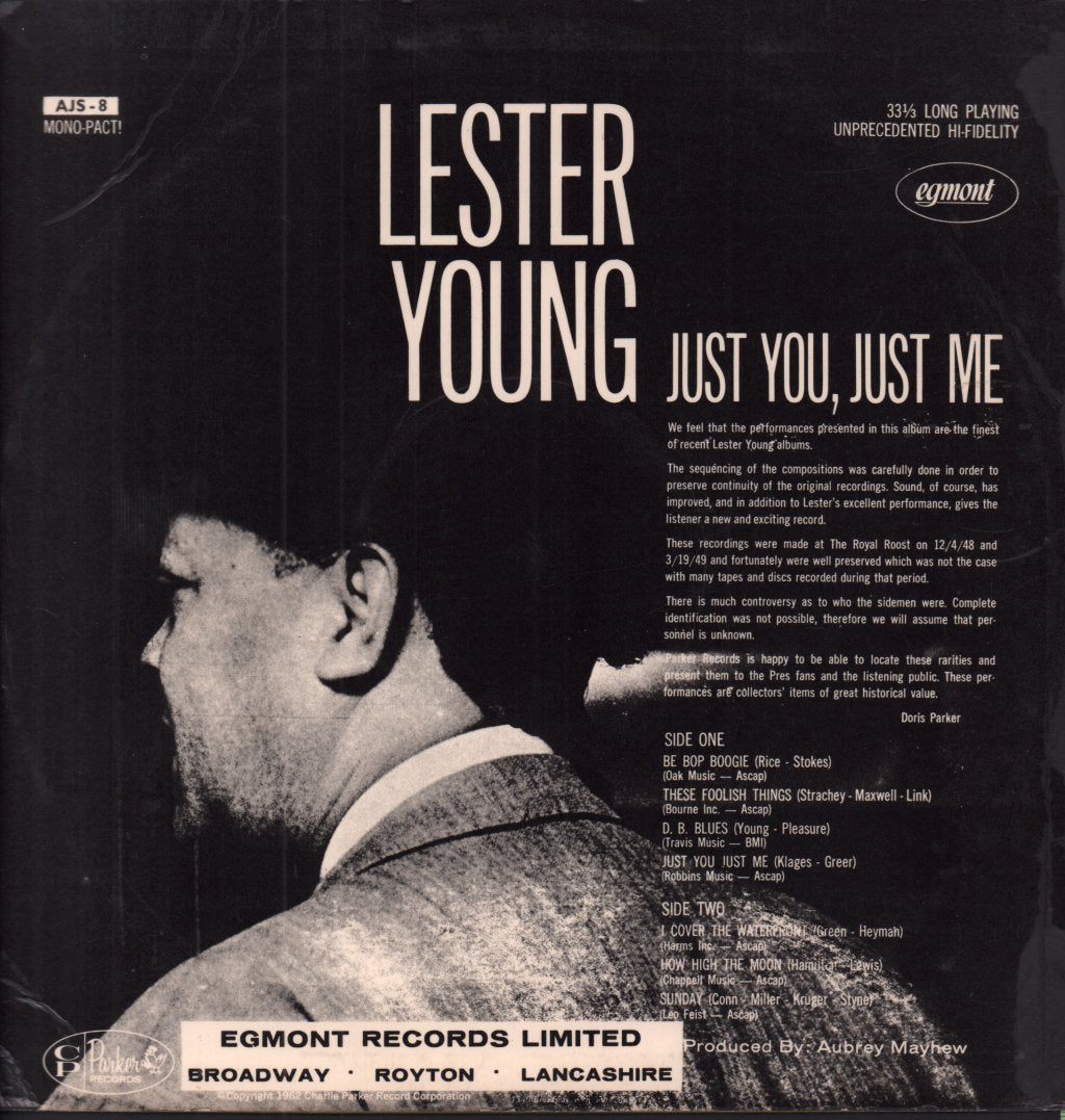 Lester Young - Just You Just Me - Lp