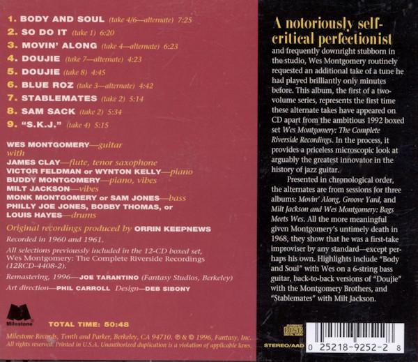 Wes Montgomery - Encores, Volume 1: Body & Soul - Cd