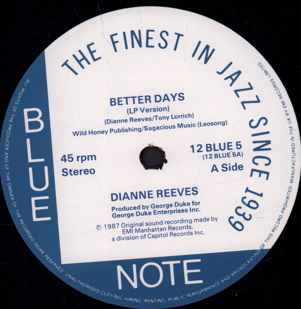 Dianne Reeves - Better Days - 12 Inch