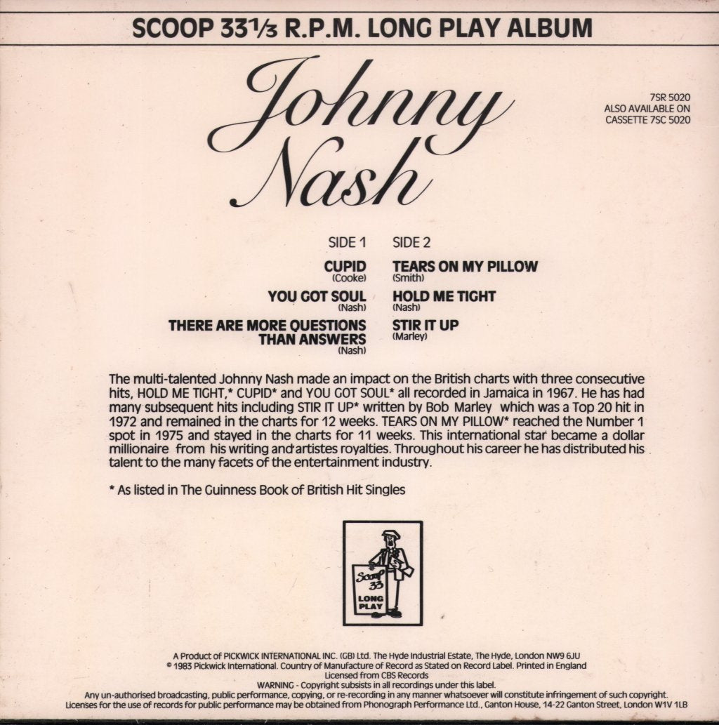 Johnny Nash - Cupid - 7 Inch
