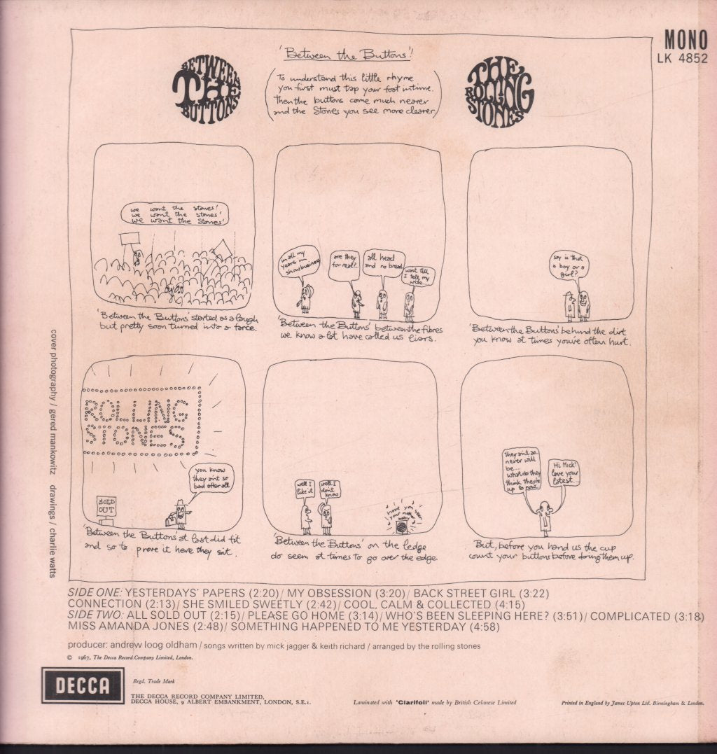 Rolling Stones - Between The Buttons - Lp