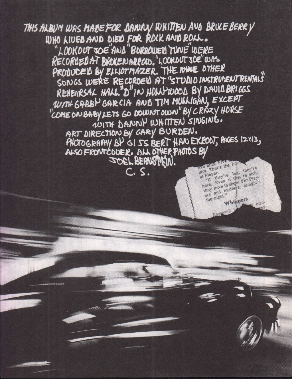 Neil Young - Tonight's The Night - Lp