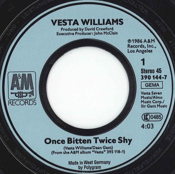 Vesta Williams - Once Bitten Twice Shy - 7 Inch