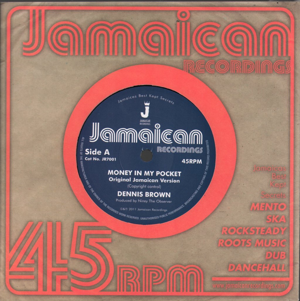 Dennis Brown - Money In My Pocket - 7 Inch