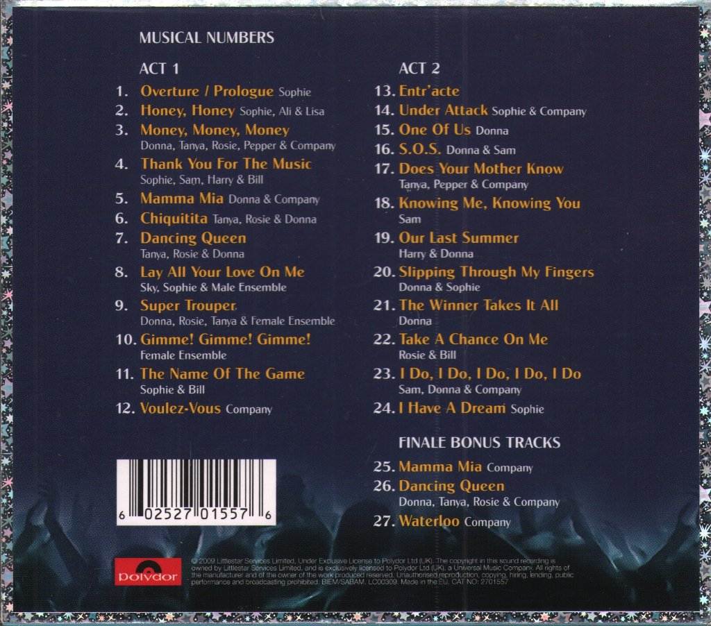 Mamma Mia original cast - Mamma Mia! - The Smash Hit Musical Based On Songs Of ABBA "Celebrating A Decade Of London's Dancing Queen! 10 Mamma Mia!" - Cd