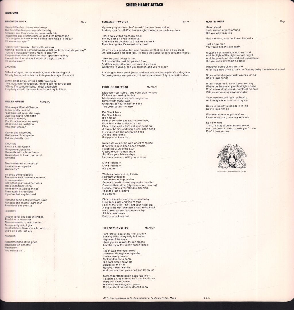 Queen - Sheer Heart Attack - Lp