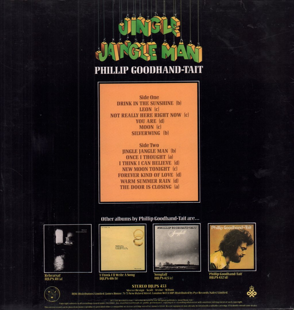Phillip Goodhand Tait - Jingle Jangle Man - Lp