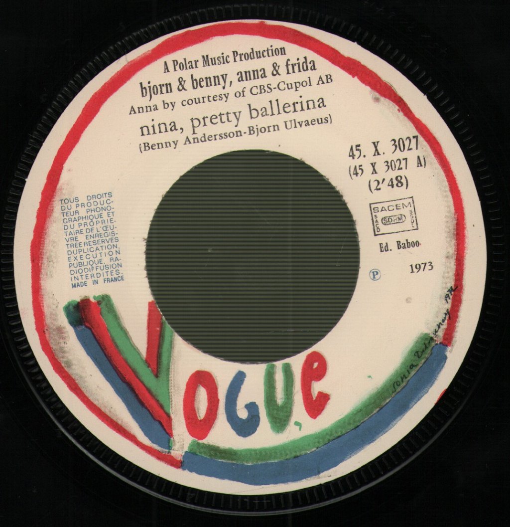 Björn & Benny, Agnetha & Anni-Frid - Nina, Pretty Ballerina - 7 Inch
