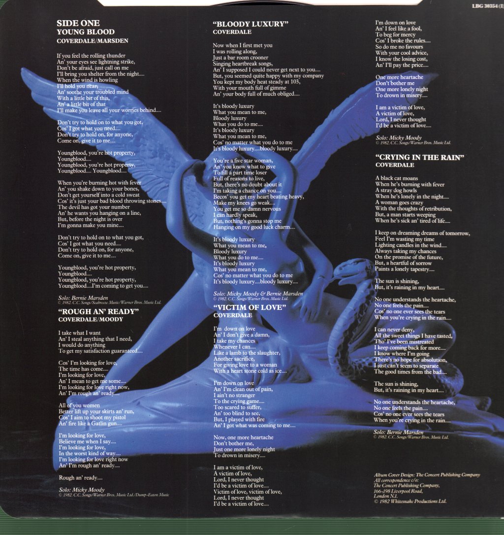 Whitesnake - Saints And Sinners - Lp