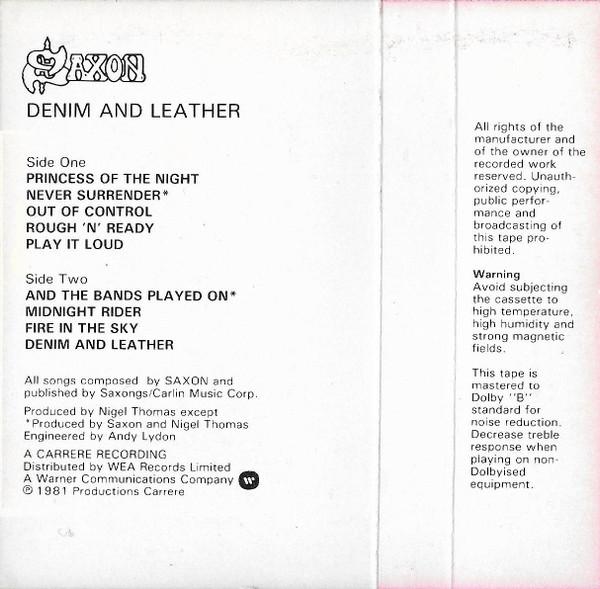 Saxon - Denim And Leather - Cassette