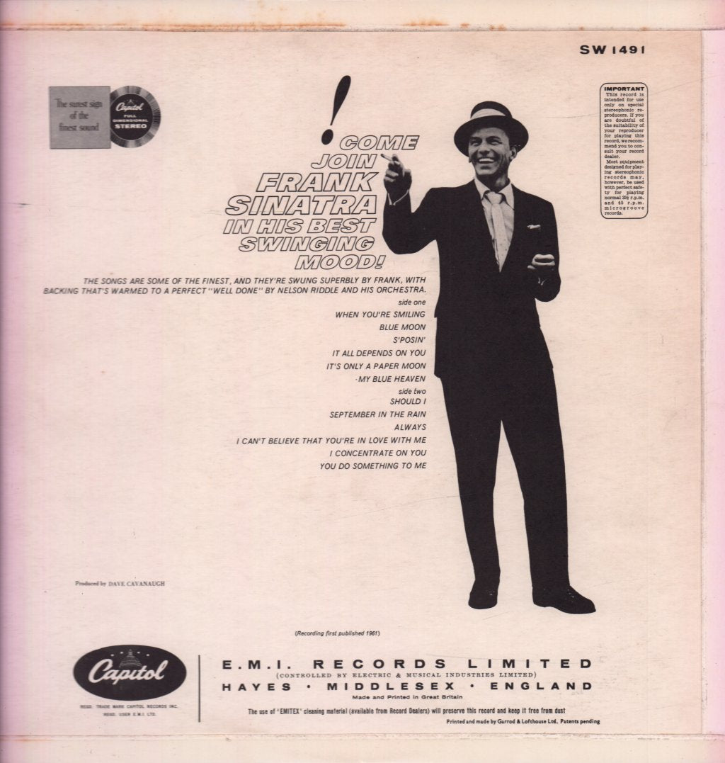 Frank Sinatra - Sinatra's Swingin' Session!!! - Lp