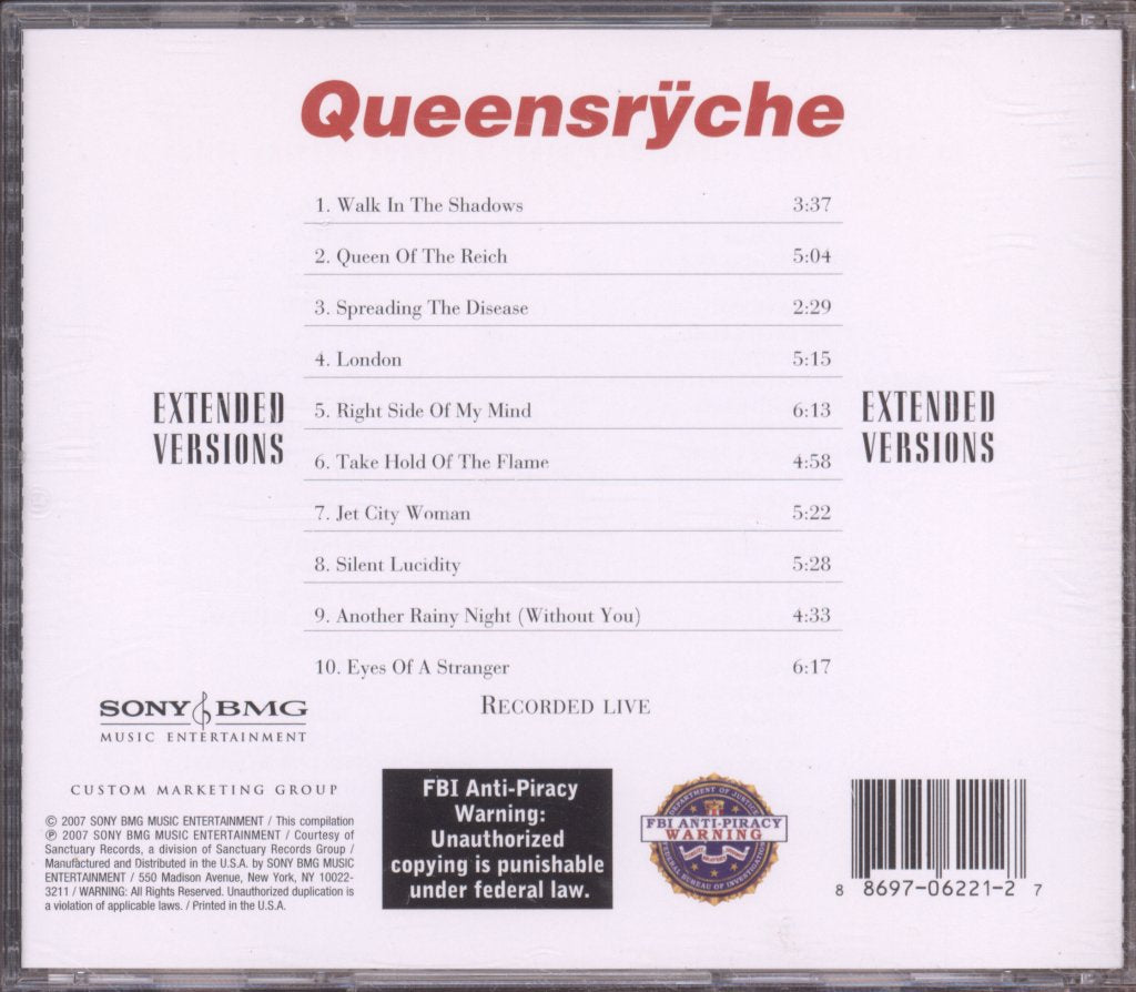 Queensrÿche - Extended Versions - Cd