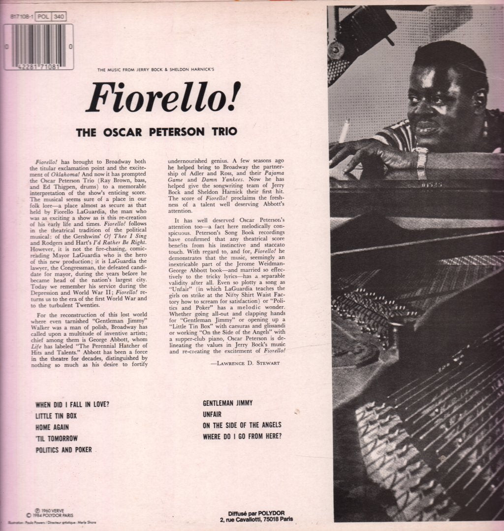 Oscar Peterson Trio - Fiorello - Lp