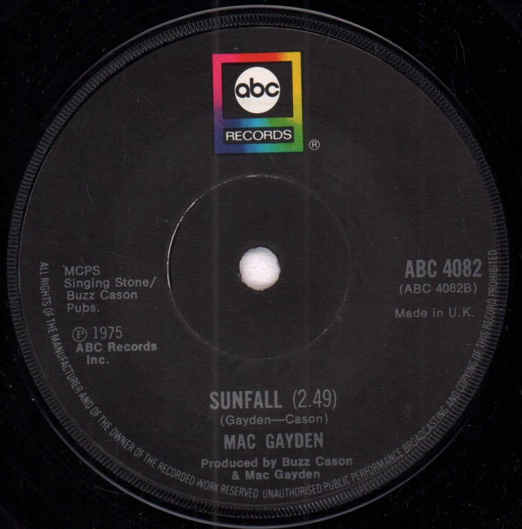 Mac Gayden - Morning Glory - 7 Inch