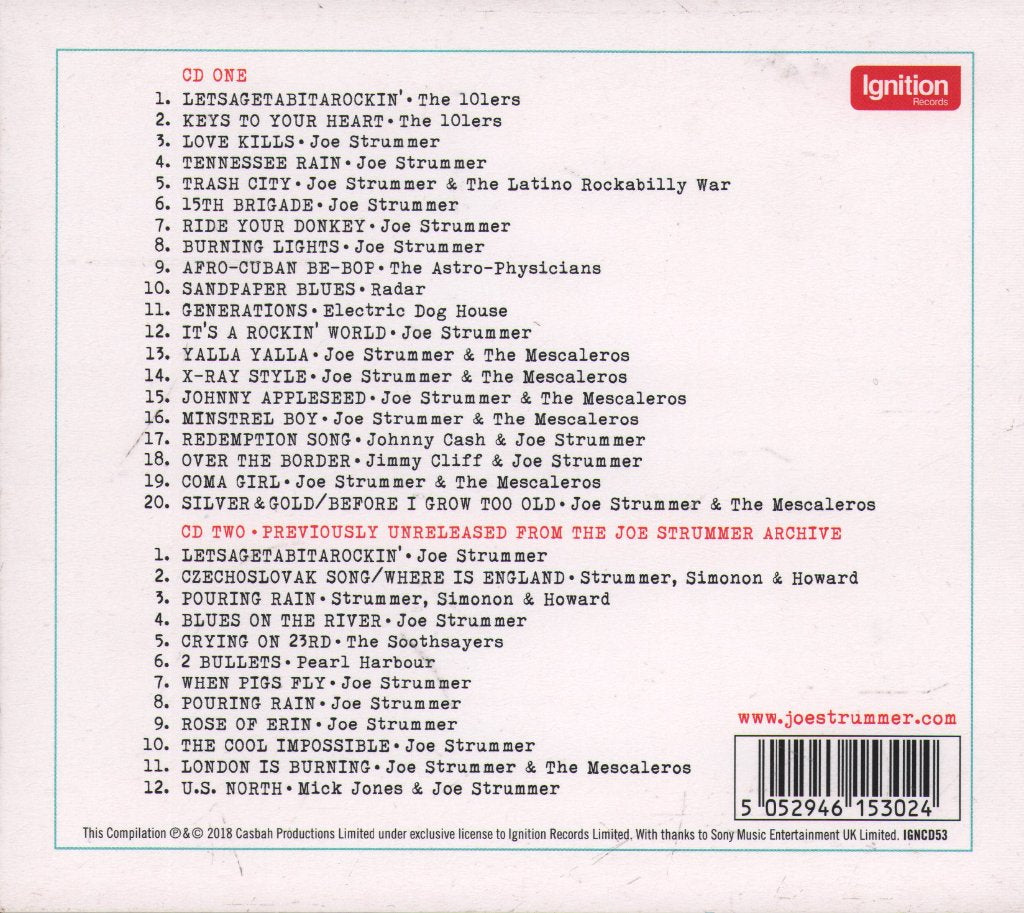 Joe Strummer - Joe Strummer 001 - Double Cd