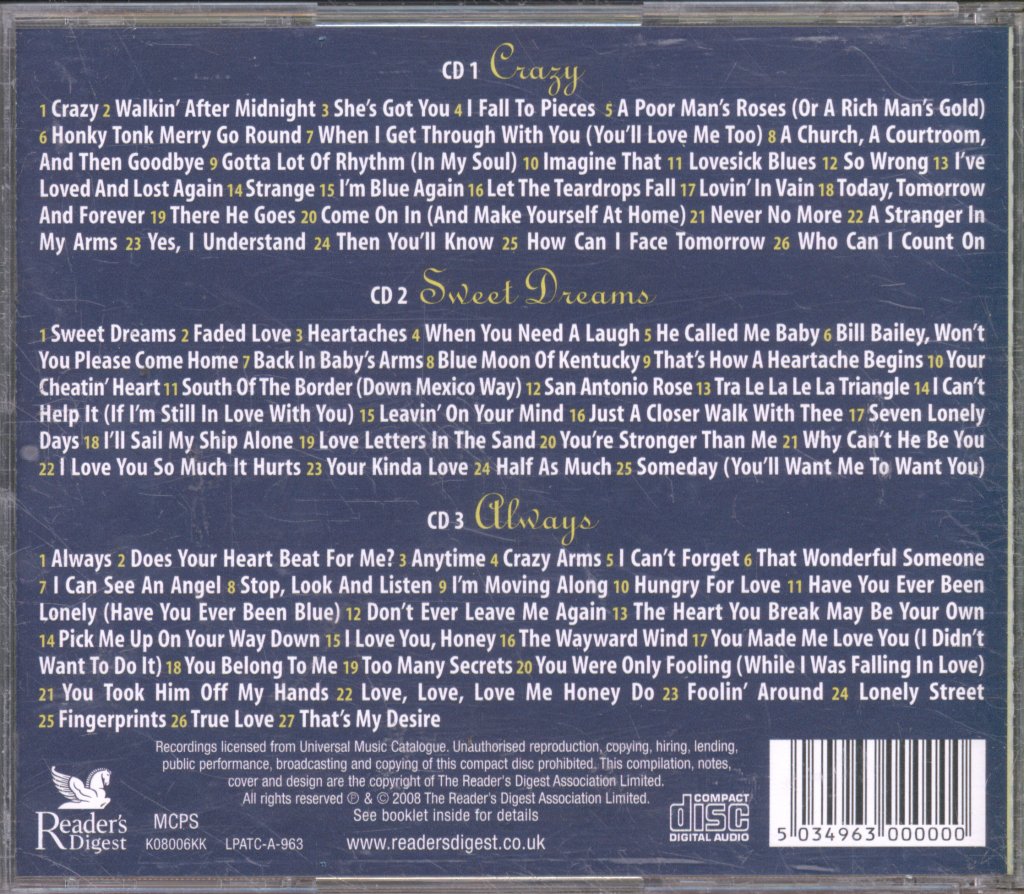 Patsy Cline - Ultimate Collection - Cd Set
