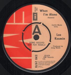 Lee Kosmin - When I'm Alone - 7 Inch