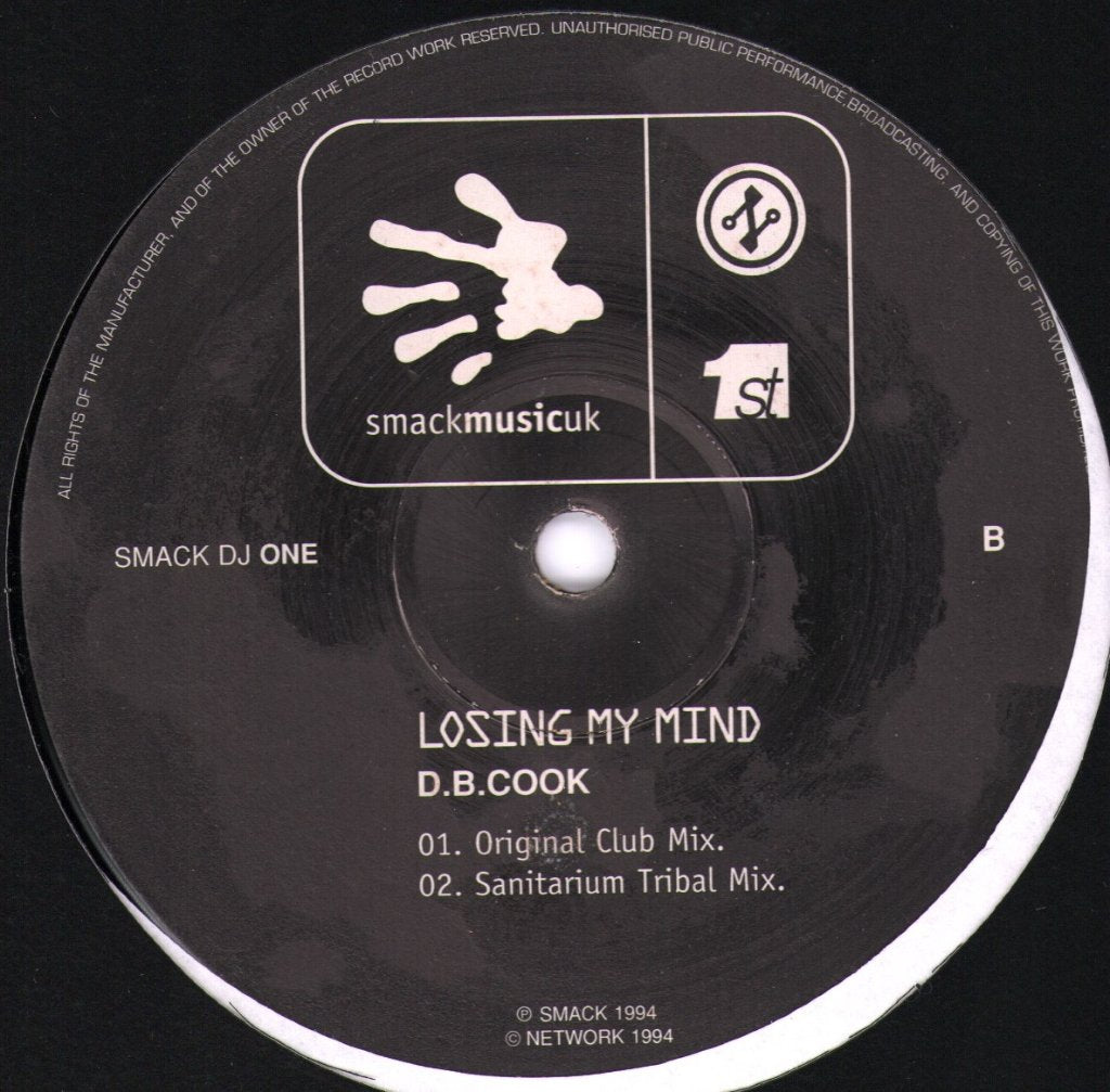 D.B. Cook - Losing My Mind - 12 Inch