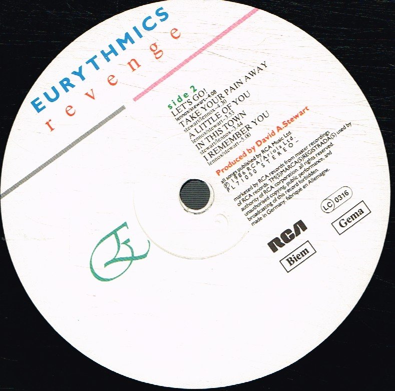 Eurythmics - Revenge - Lp