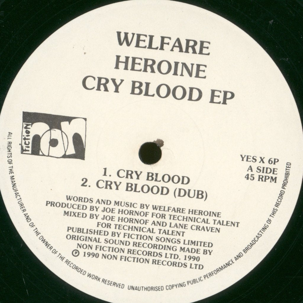 Welfare Heroine - Cry Blood - 12 Inch