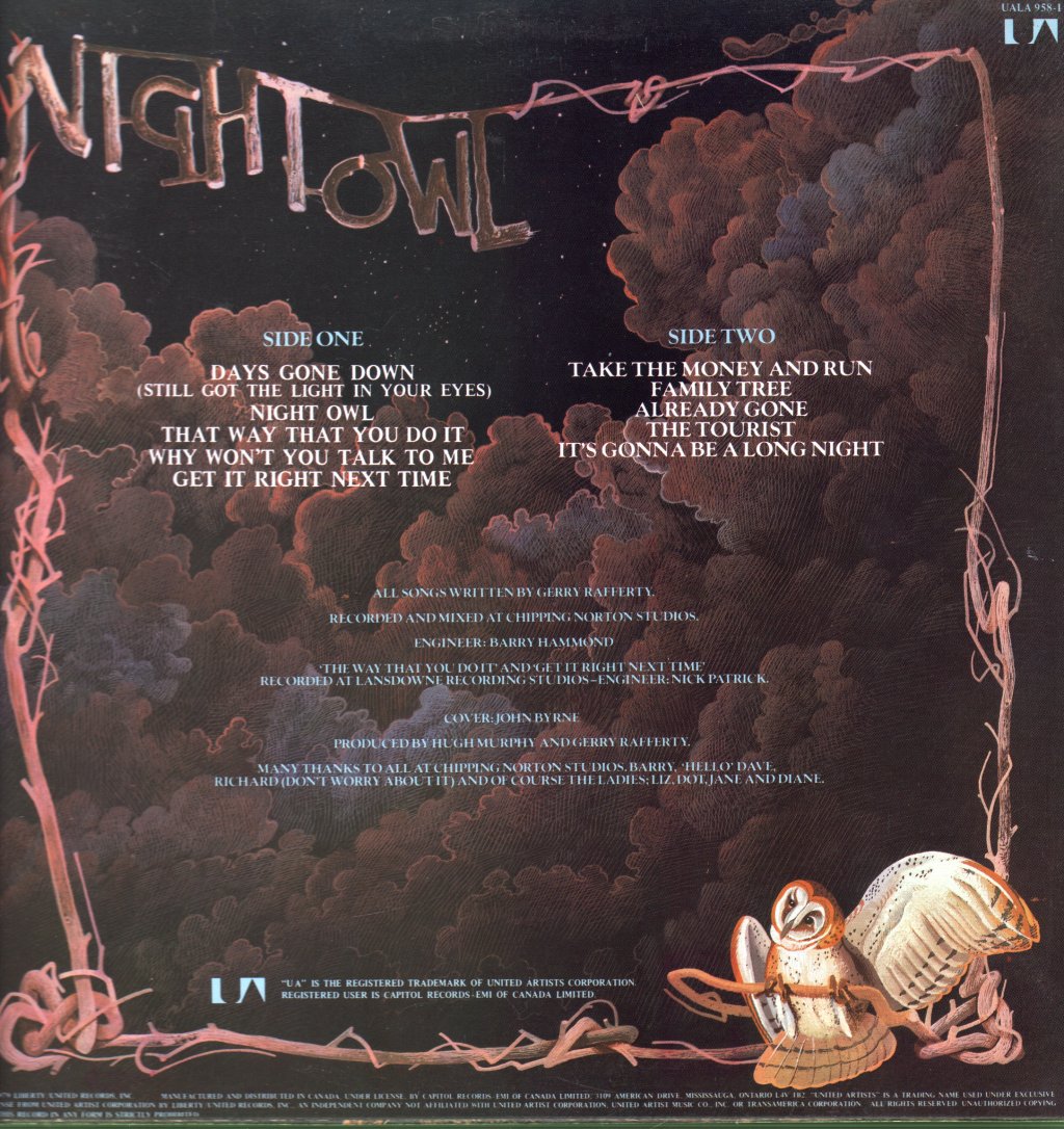 Gerry Rafferty - Night Owl - Lp