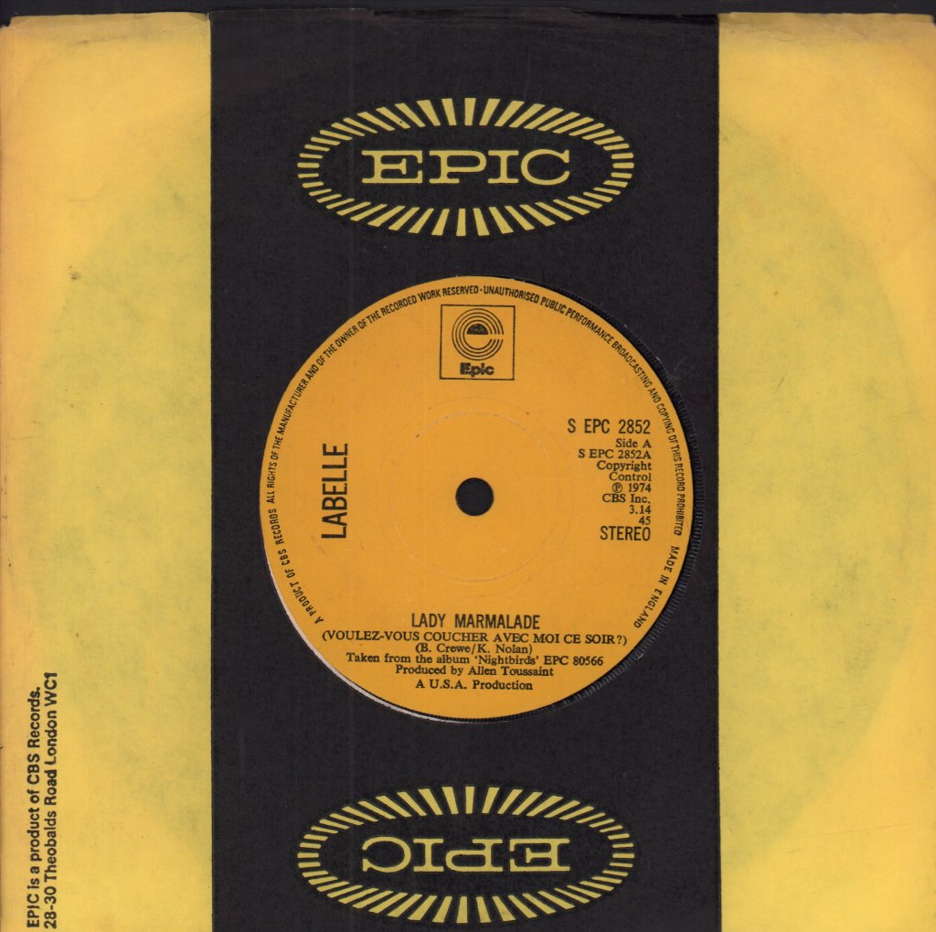 Labelle - Lady Marmalade - 7 Inch