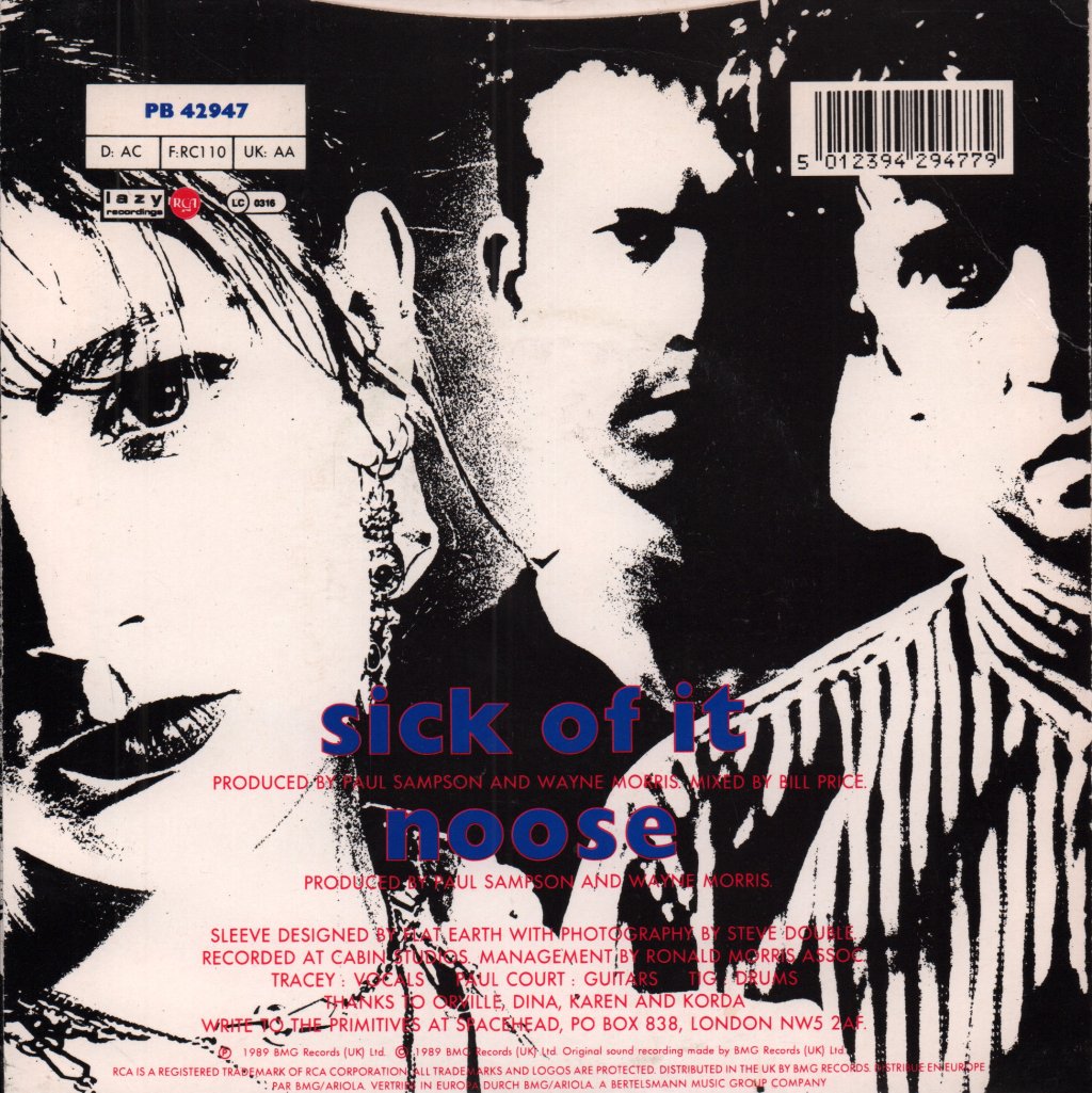 Primitives (Indie Band) - Sick Of It - 7 Inch