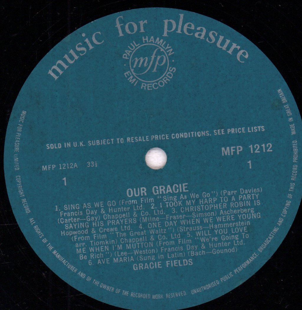 Gracie Fields - Our Gracie - Lp