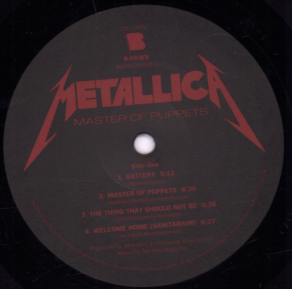 Metallica - Master of Puppets - Lp