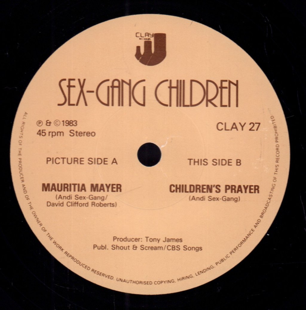 Sex Gang Children - Mauritia Mayer - 7 Inch