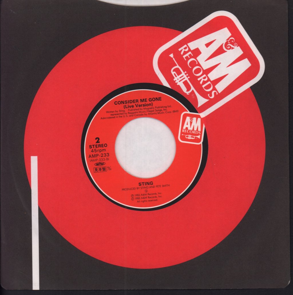 Sting - Fortress Around Your Heart - 7 Inch