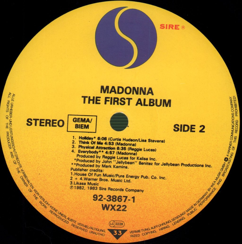 Madonna - First Album - Lp
