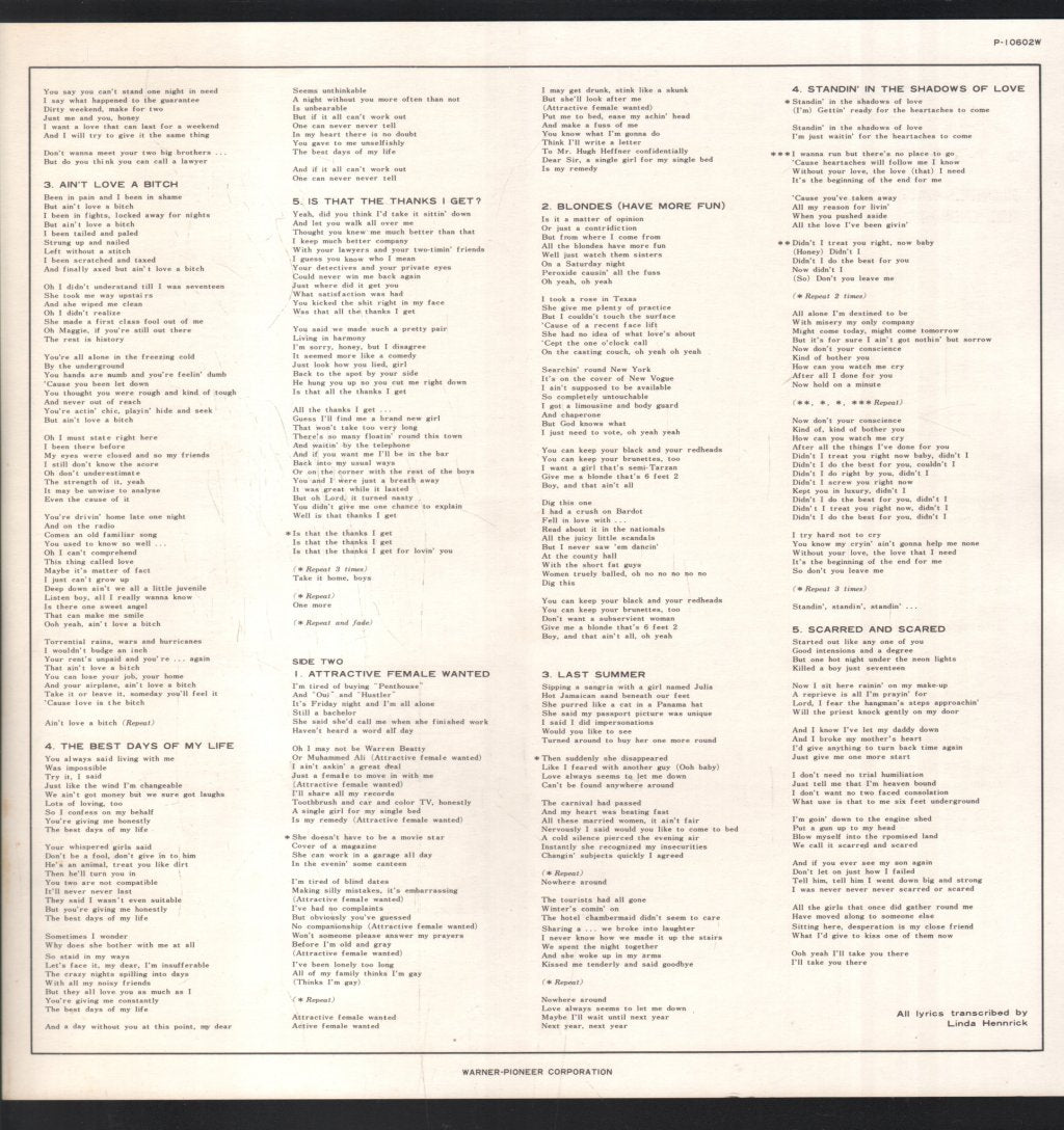 Rod Stewart - Blondes Have More Fun - Lp