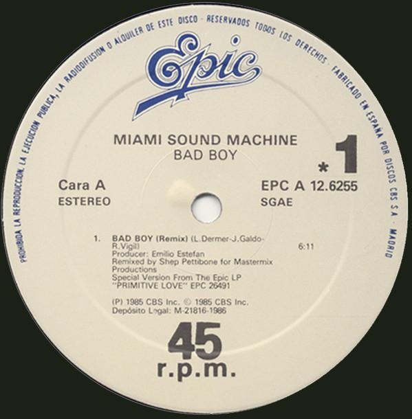 Miami Sound Machine - Bad Boy - 12 Inch