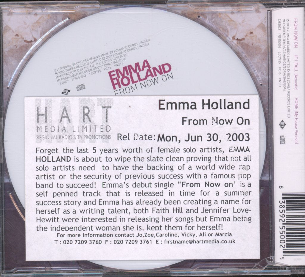 Emma Holland - From Now On - Cd