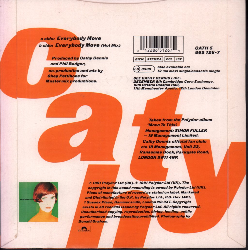 Cathy Dennis - Everybody Move - 7 Inch