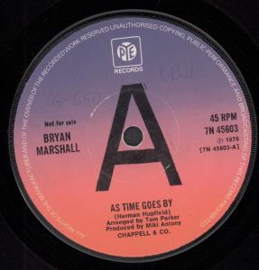 Bryan Marshall - As Time Goes By - 7 Inch