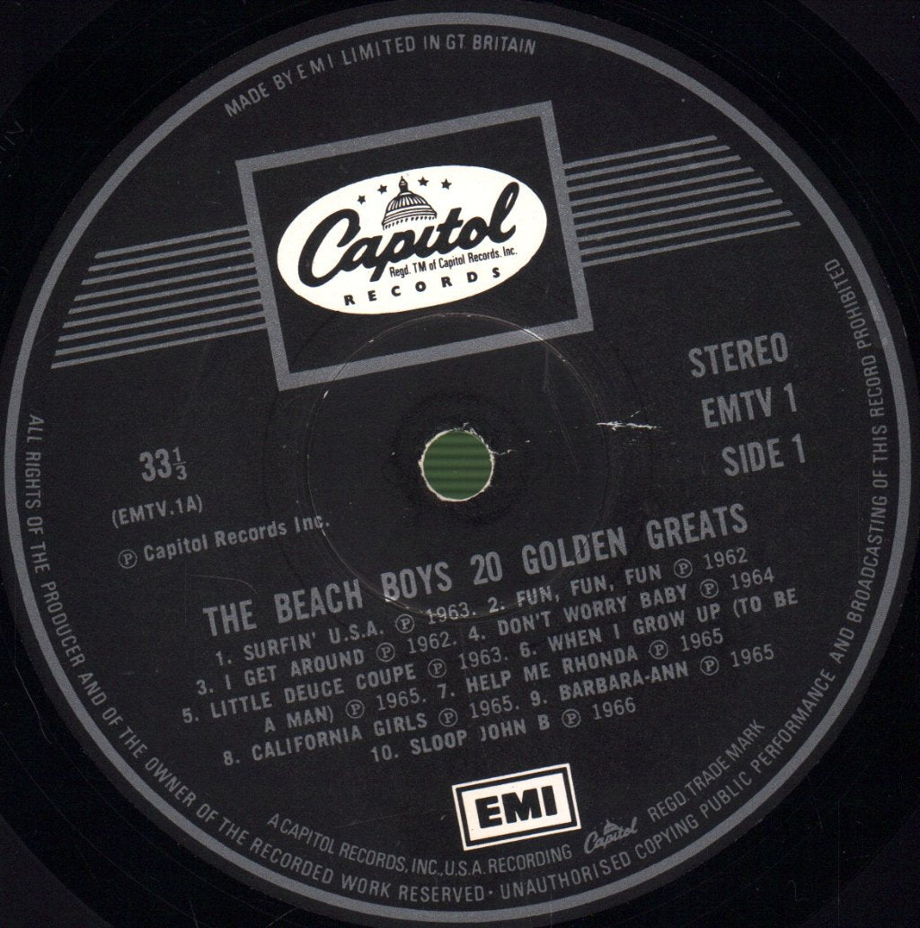 Beach Boys - 20 Golden Greats - Lp