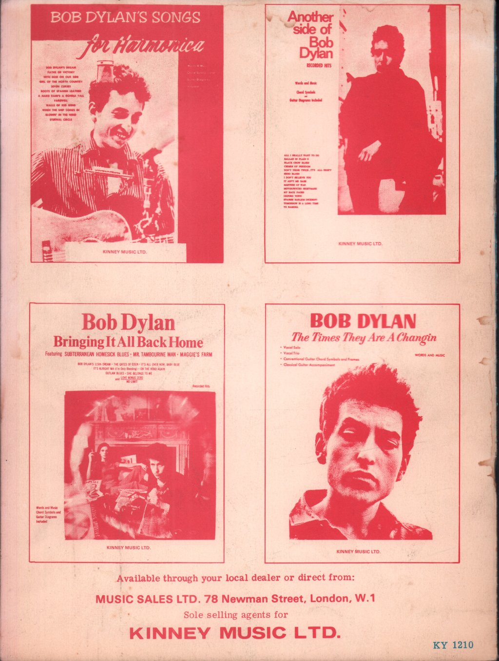 Bob Dylan - 12 hits for harmonica and guitar - Sheet Music