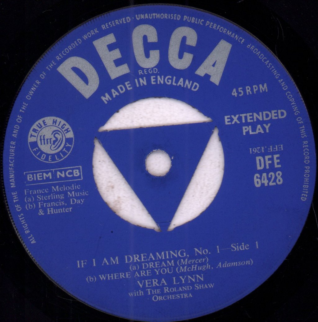 Vera Lynn - If I Am Dreaming No. 1 - 7 Inch