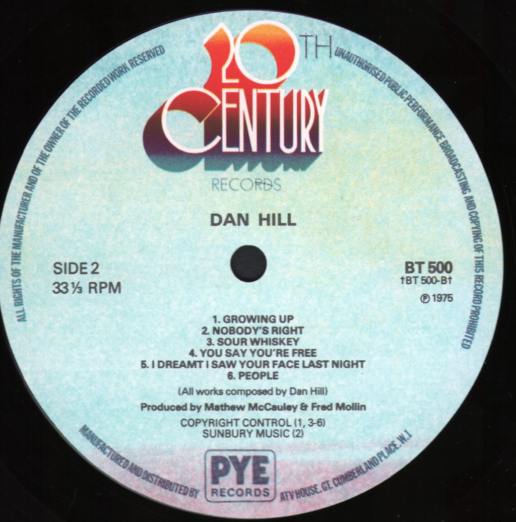 Dan Hill - Dan Hill - Lp
