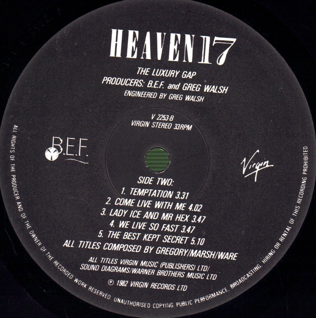 Heaven 17 - Luxury Gap - Lp
