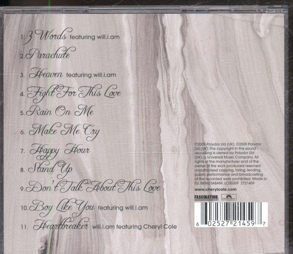 Cheryl Cole - 3 Words - Cd