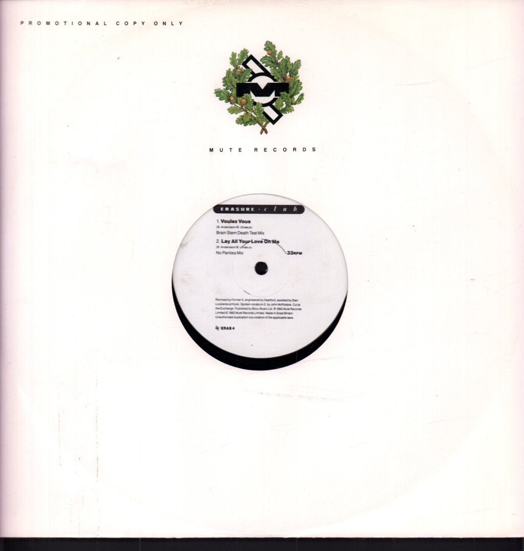 Erasure - Voulez Vous - 12 Inch