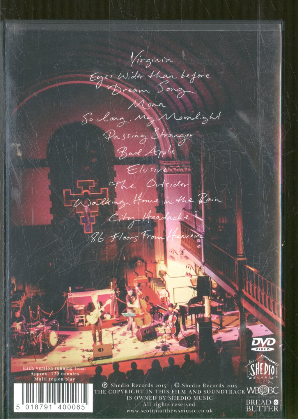 Scott Matthews - Live At St George's Brighton 27 February 2015 - Dvd