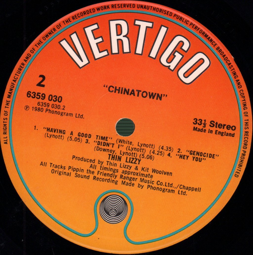 Thin Lizzy - Chinatown - Lp