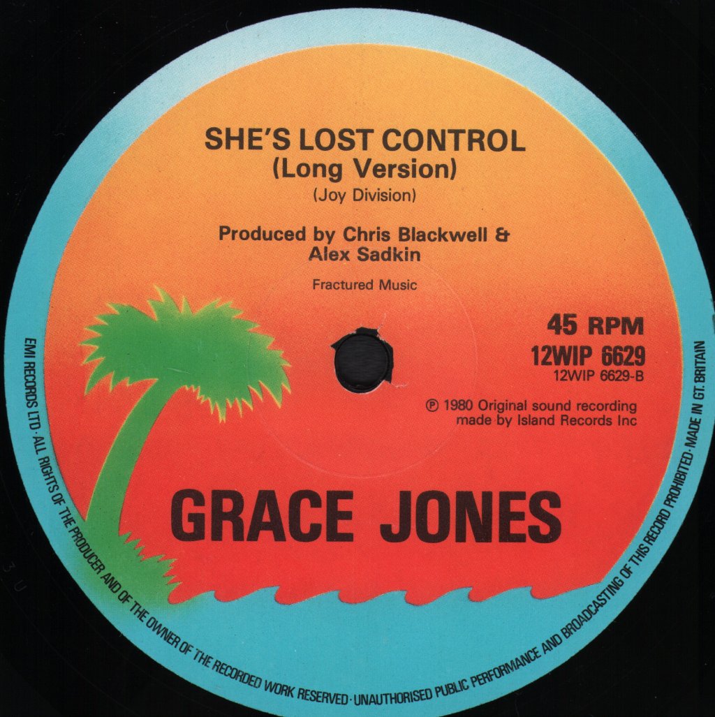 Grace Jones - She's Lost Control - 12 Inch