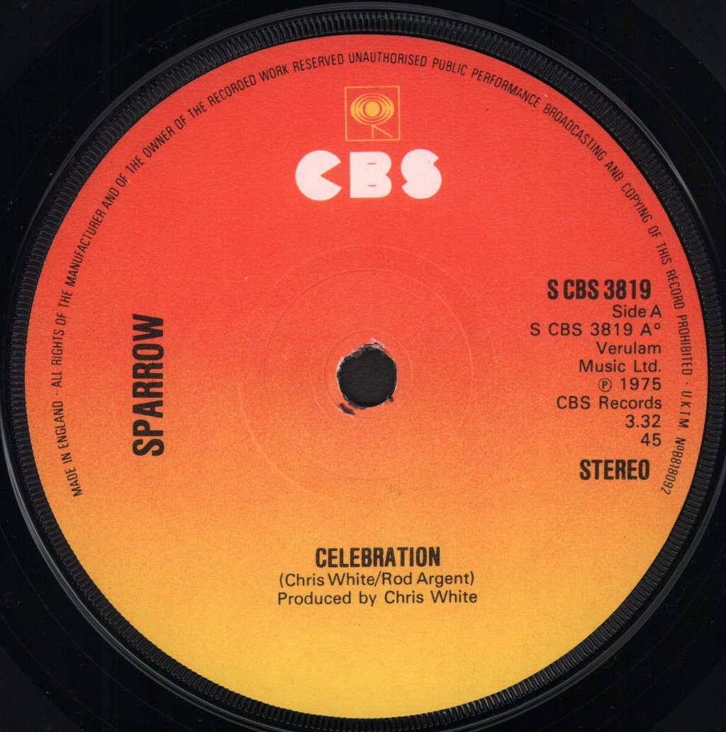 Sparrow (70'S Group) - Celebration - 7 Inch